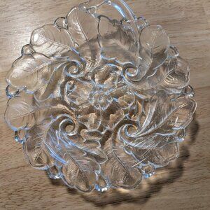 VINTAGE INDIANA GLASS WILD ROSE PATTERN BOWL Trinket CANDY